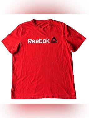 Reebok Men’s Graphic Logo Tee Large Red Modern Utility Athletic